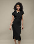 Textured Drawstring Dress
