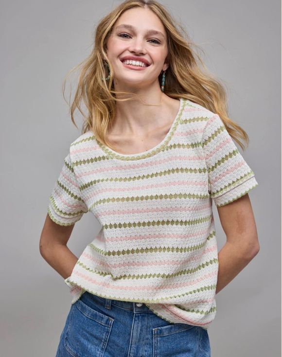 Stripe Knit Top