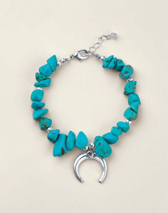 Luna Crescent Charm Bracelet