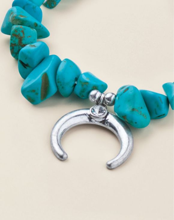 Luna Crescent Charm Bracelet