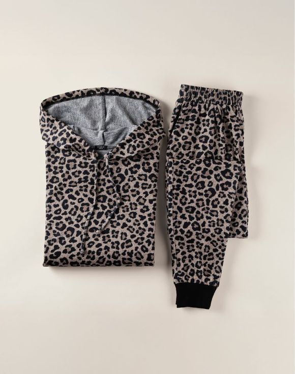 Animal Print Jogger Set - jogger pants