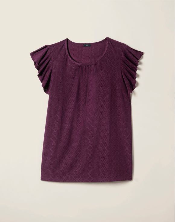 Eyelet Pattern Top