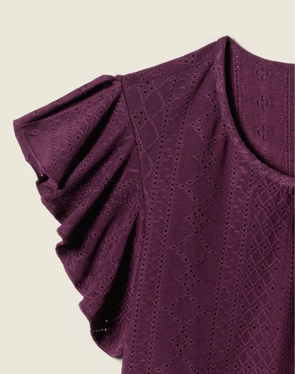 Eyelet Pattern Top