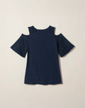 Crochet Trim Cutout Top