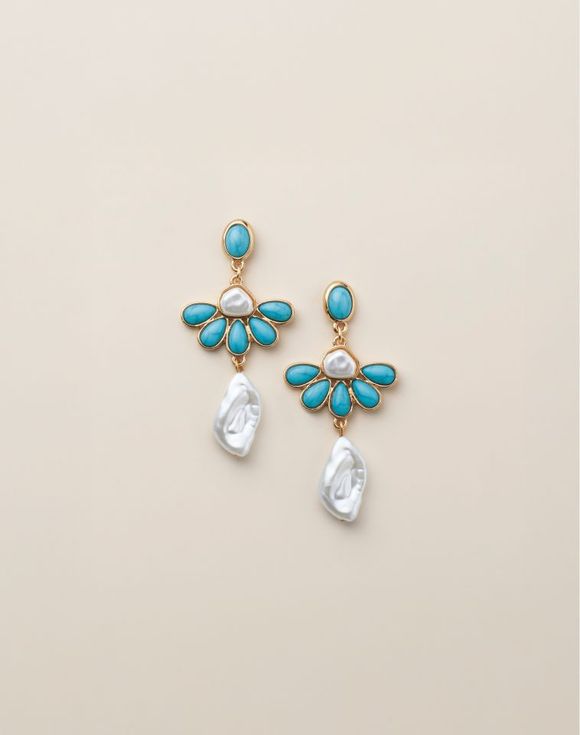 Sea Petals Statement Earrings
