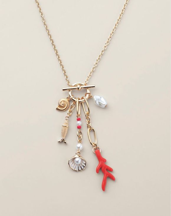 Coral Cove Charm Necklace