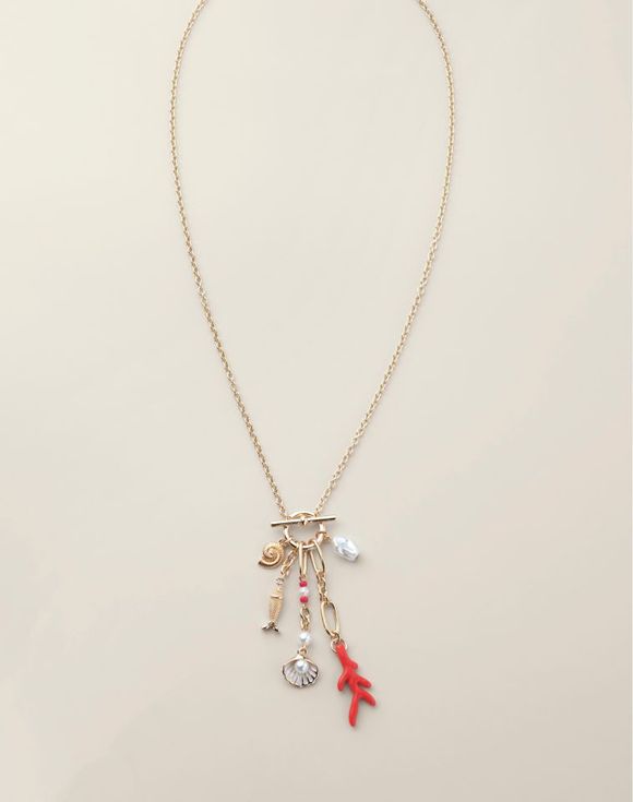 Coral Cove Charm Necklace