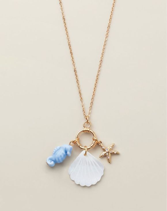 Saltwater Treasures Charm Necklace