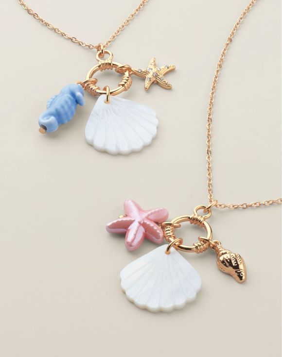 Saltwater Treasures Charm Necklace