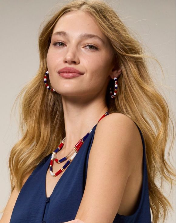 Heartland Americana Hoop Earrings