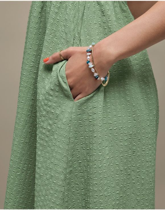 Smock Dress pocket detail close-up