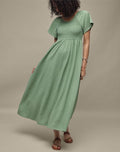 Smock Dress flat lay sage green