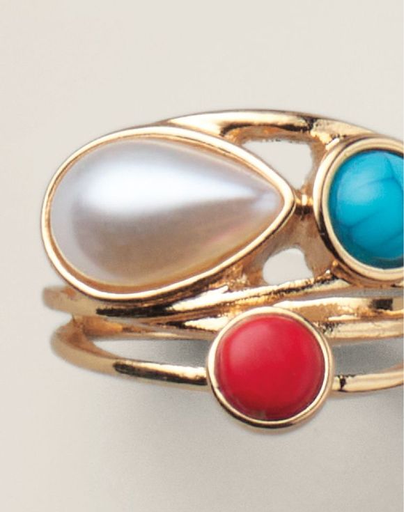 Sunset Sail Bead Ring