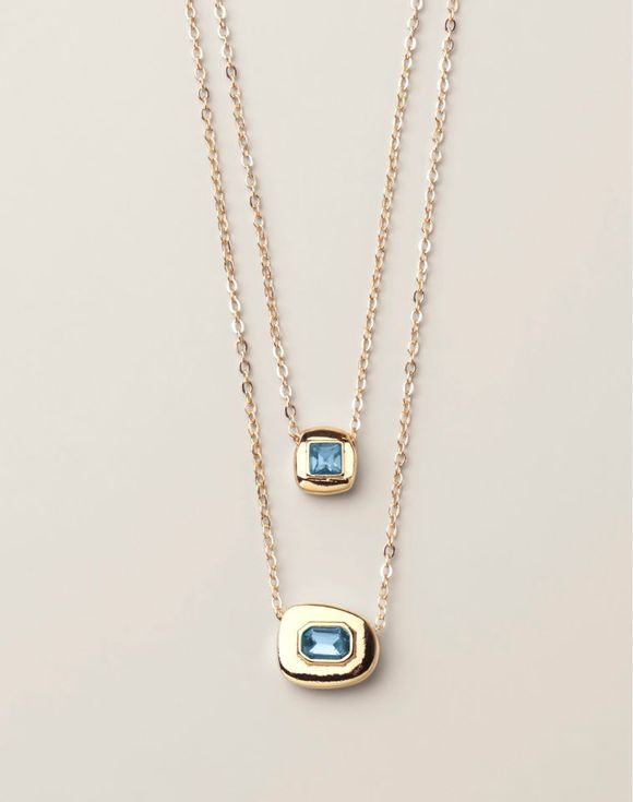 Gem Moments Birthstone Layered Necklace
