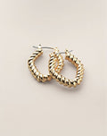 Contour Loop Hoop Earrings