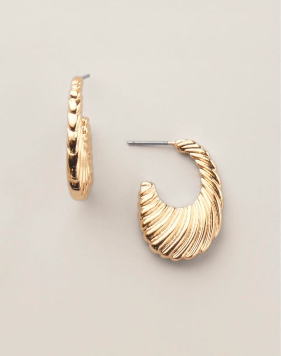 Edgy Sway Hoop Earrings