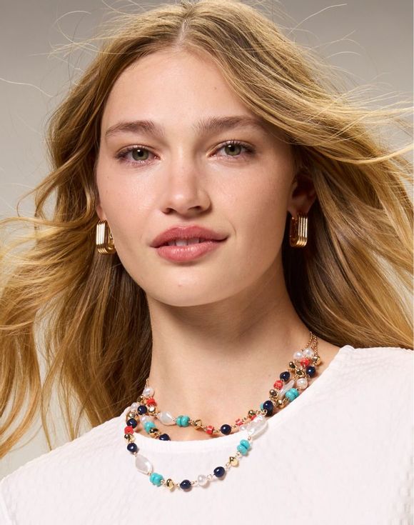 Frame Link Hoop Earrings