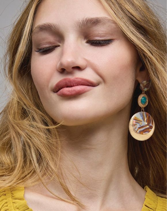 Warm Current Statement Earrings - product flat lay