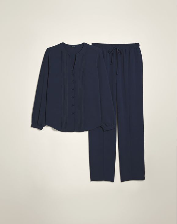 Relaxed Two-Piece Set - both pieces folded together showing full set
