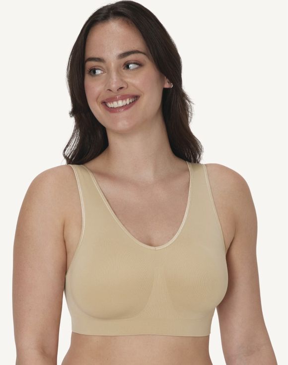 Bali One Smooth U Seamless Bralette - white color