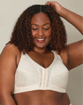 Playtex 18 Hour Front-Closure Flex Back Wireless Bra - ivory front view