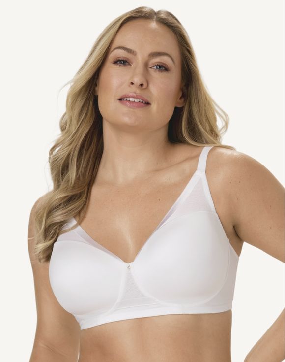 Bali Flawless Fit Wirefree Foam Bra DF1971 - front view in nude