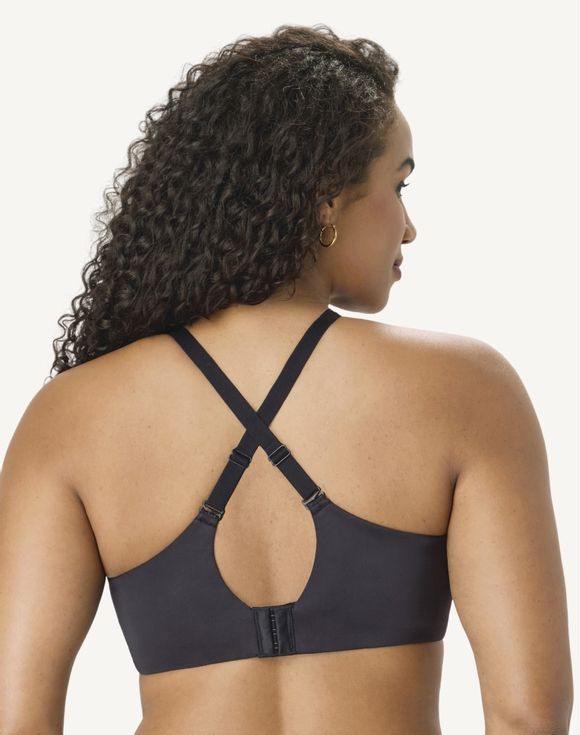 Bali Flawless Fit Wirefree Foam Bra DF1971 - side view in black