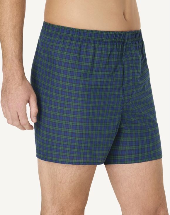 Men's Hanes Ultimate Tartan Boxers - 4-pack flat lay