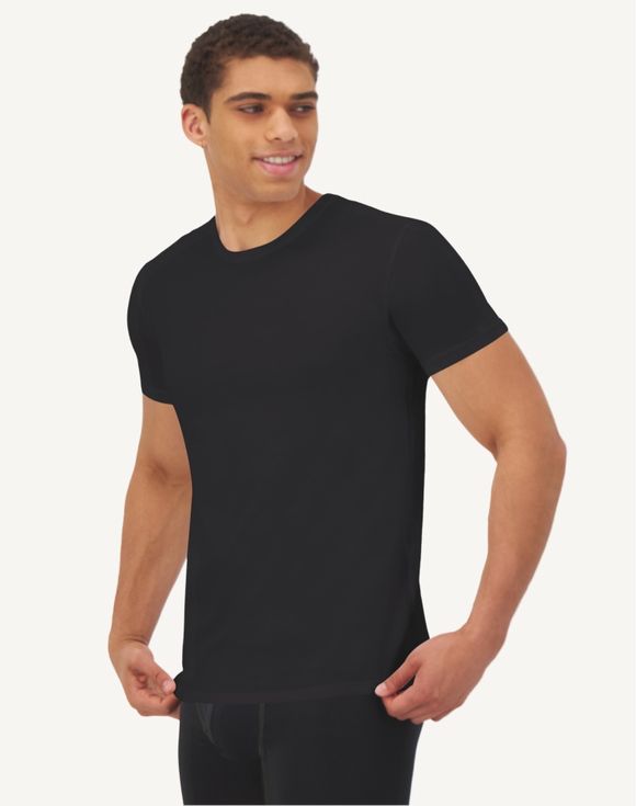 Men's Hanes Ultimate 3-Pack Crewneck Undershirts, Comfort Fit Stretch (UCF1B3)