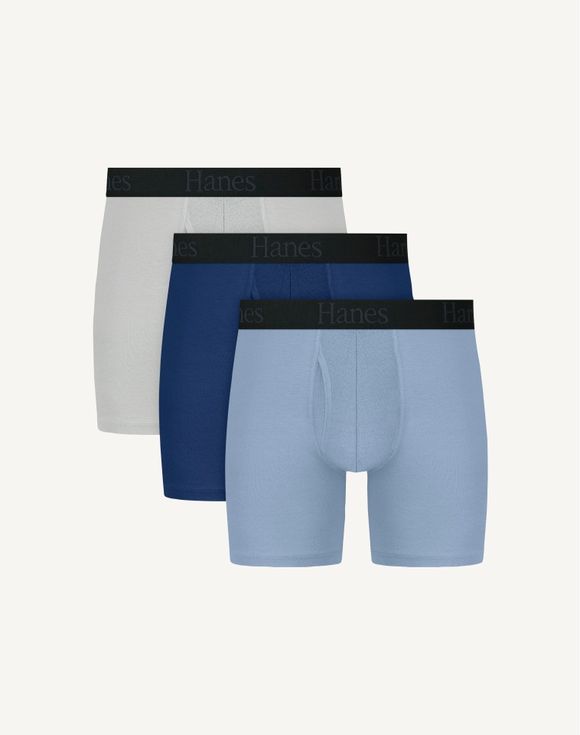Men's Hanes® Ultimate 3pck Comfort Flex Fit® Boxer Briefs Underwear with Total Support Pouch™ (UFSBR3)