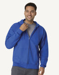 Hanes Ultimate Men's Full-Zip Heavyweight Fleece Hoodie - Black