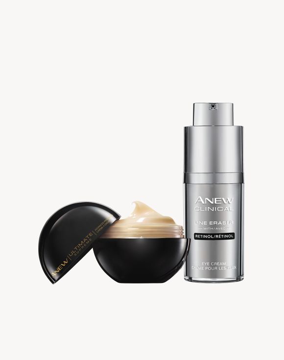 Anti-Wrinkle Duo: Anew Clinical Line Eraser with Retinol Eye Cream & Anew Ultimate Supreme Advanced Performance Crème